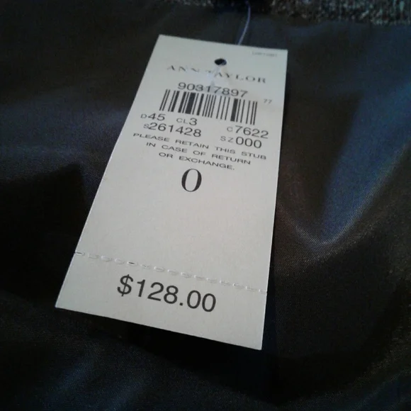 🌺 NWT Ann Taylor Brown Tweed Wool Skirt Suit